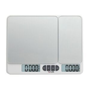 Taylor -  11lb Dual Platform Digital Kitchen Food Sca White